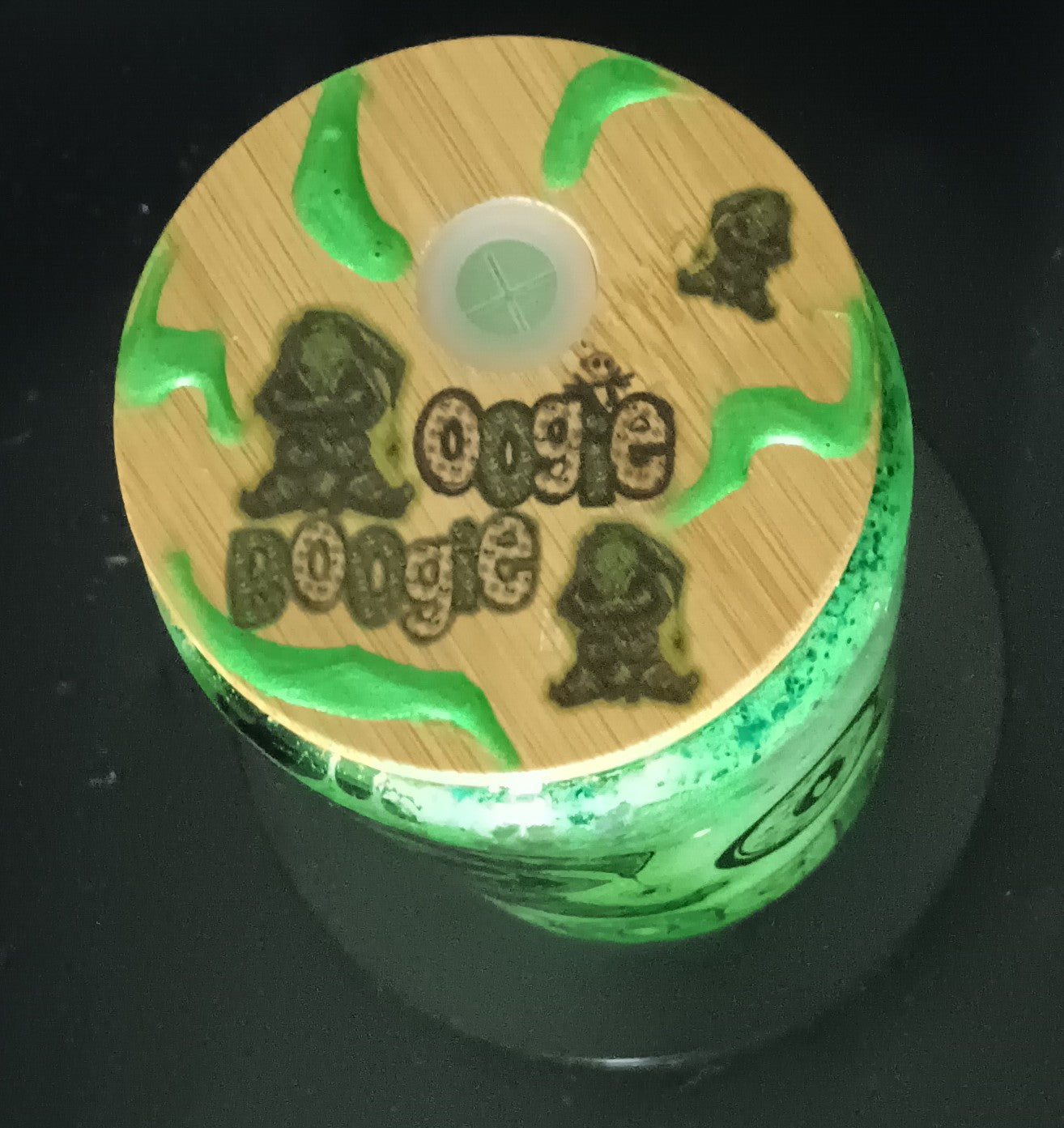 Oogie boogie glass tumbler 16oz