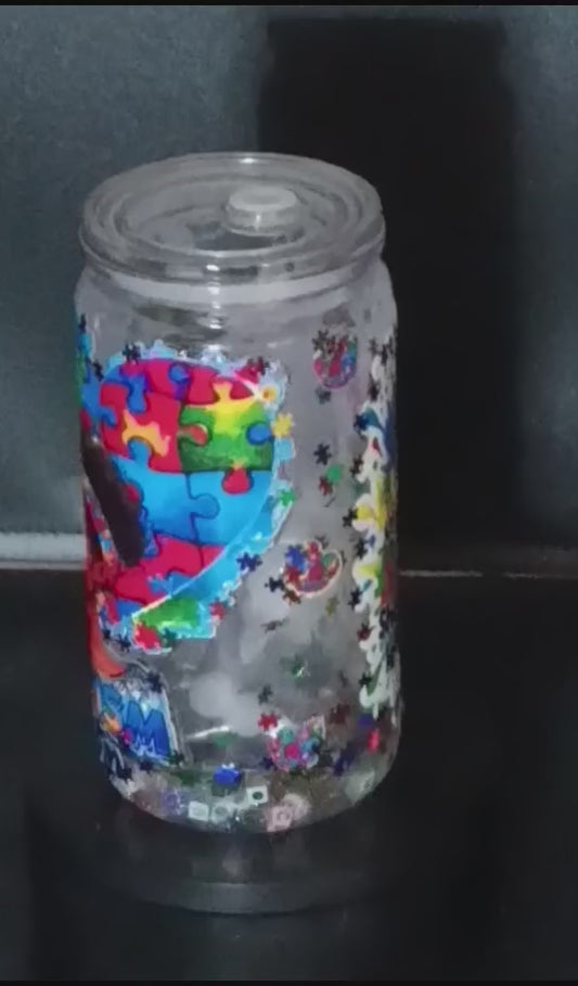 Autism awareness acrylic tumbler 16 oz free shipping over $50