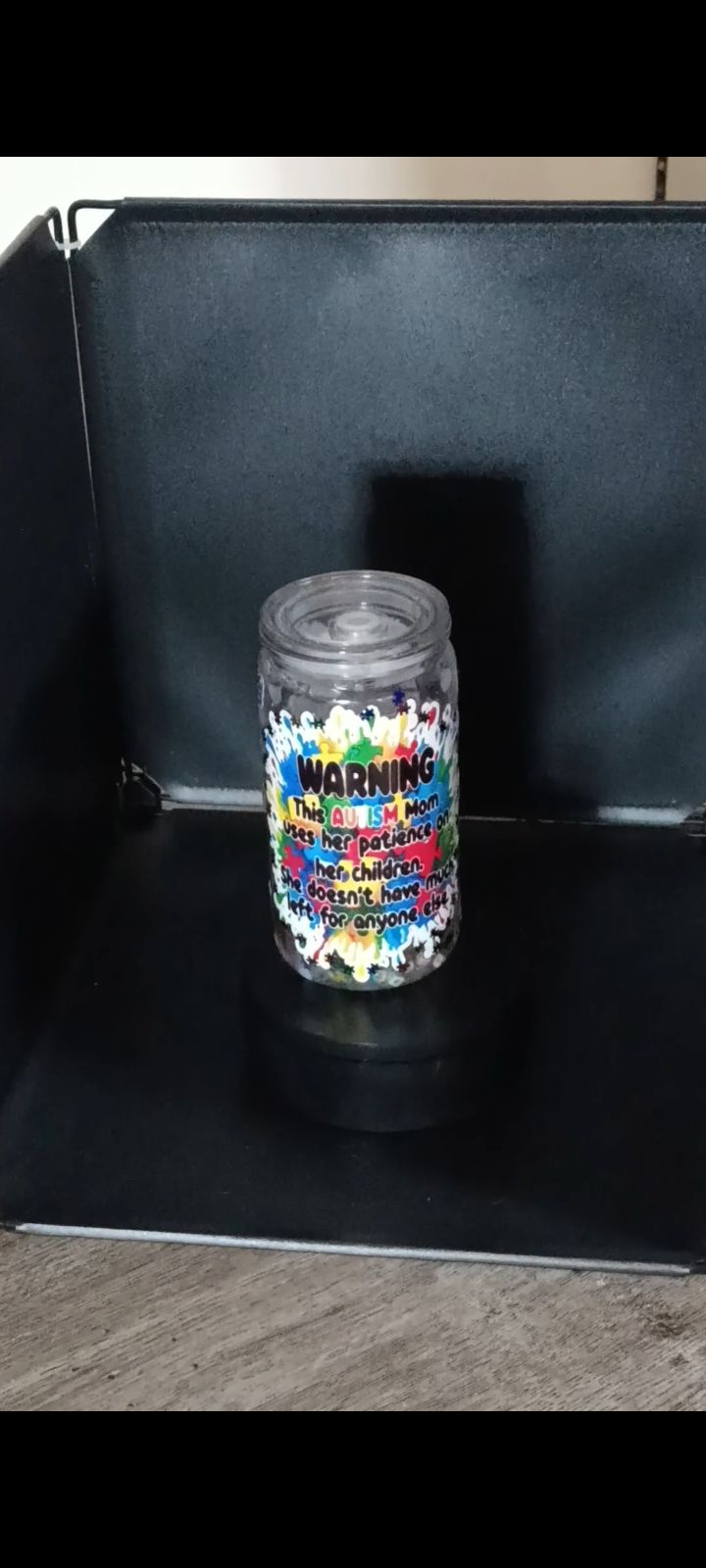 Autism awareness acrylic tumbler 16 oz free shipping over $50