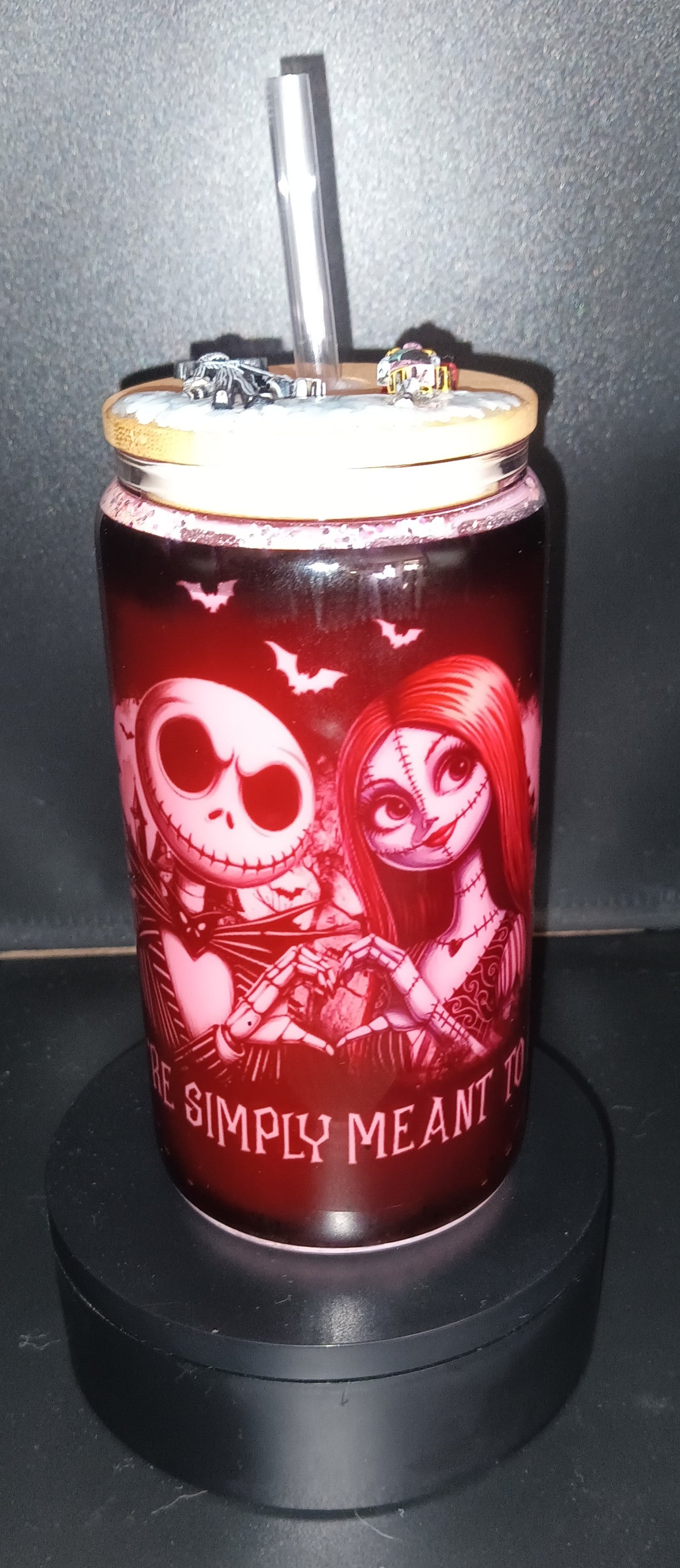 Nightmare before Christmas glass no globe 16 oz $25