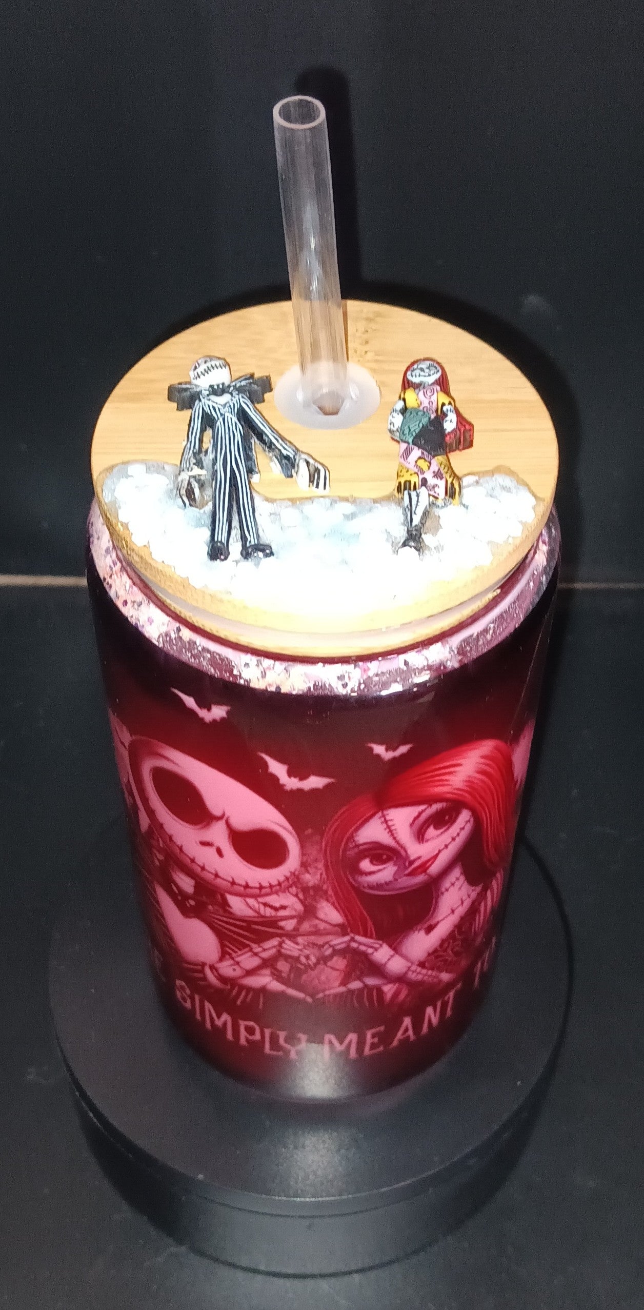 Nightmare before Christmas glass no globe 16 oz $25