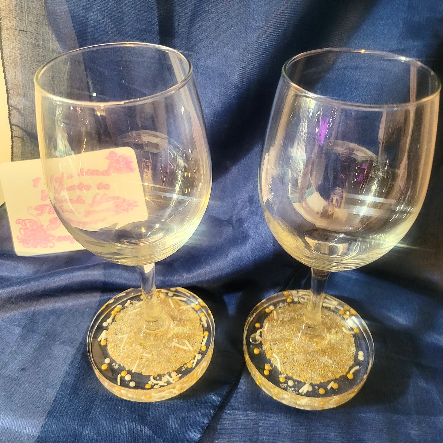 New years wine glass