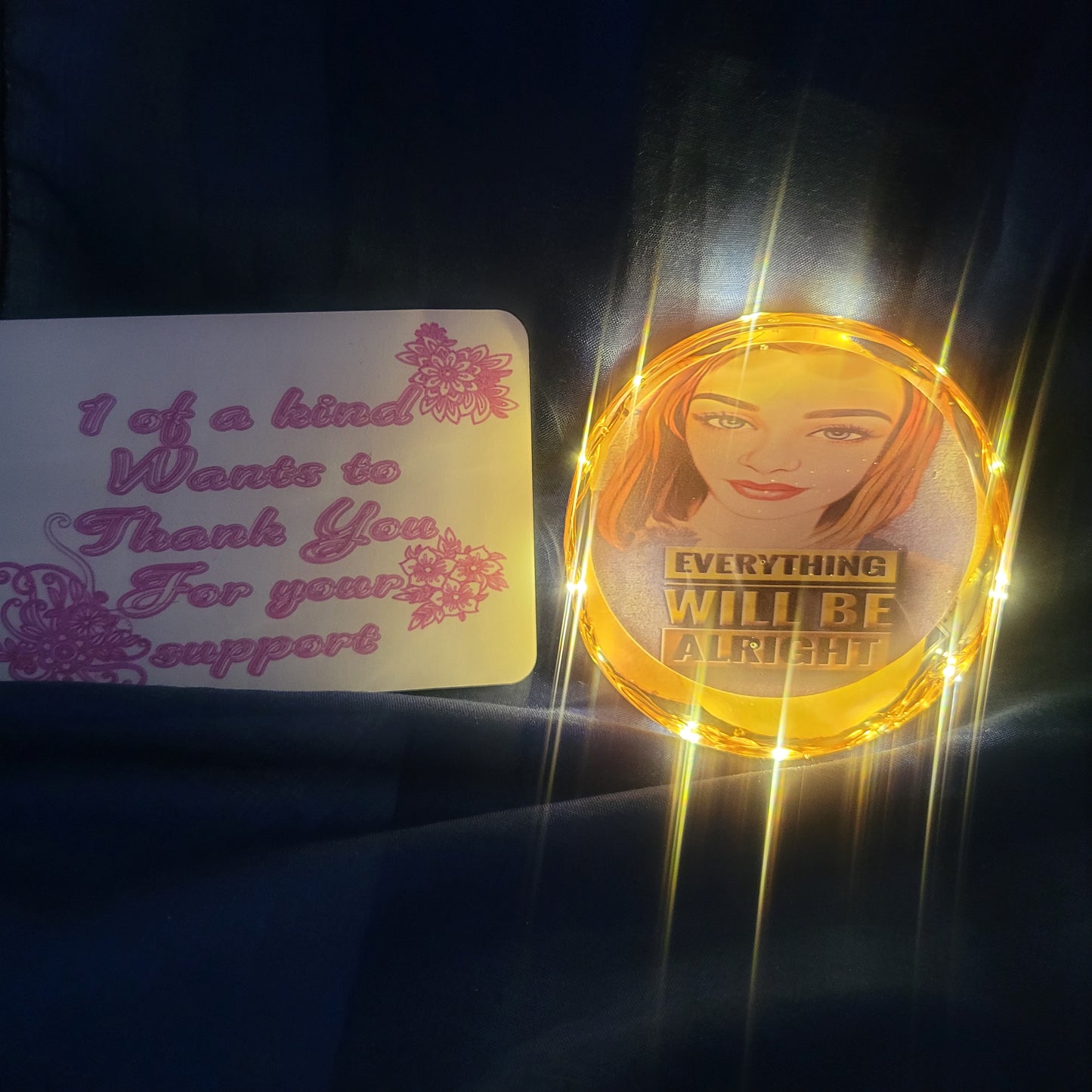 4" Light up photo frame